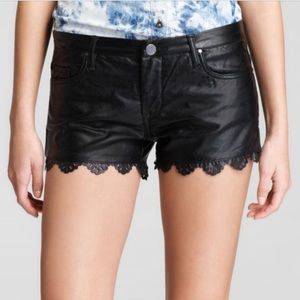 Blank NYC faux leather shorts